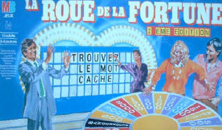Jeu La Roue De La Fortune MB Français - Édition 1987, Occasion (manque 1 Jeton)